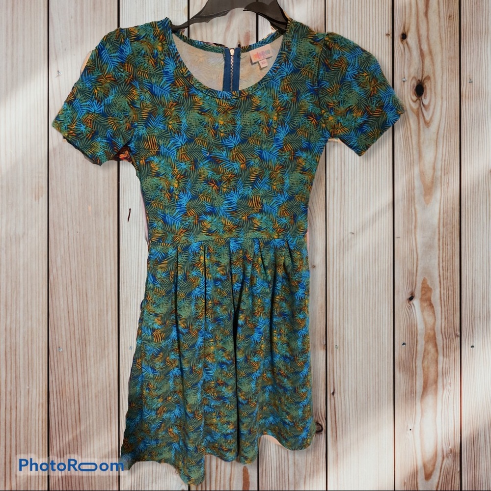 Lularoe palm and floral Amelia